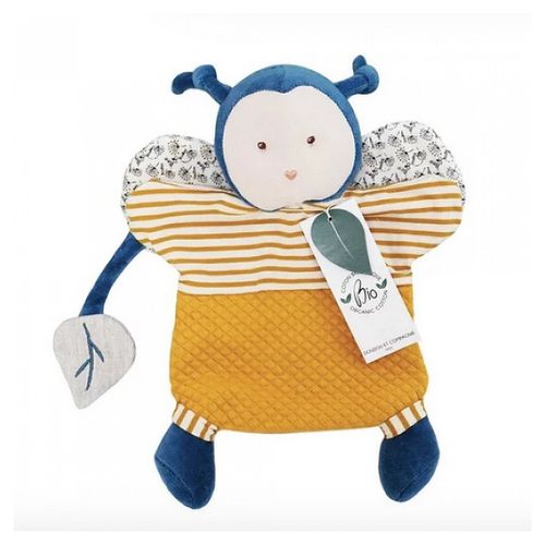Doudou Marionnette Pollen l'abeille bio - Doudou et compagnie