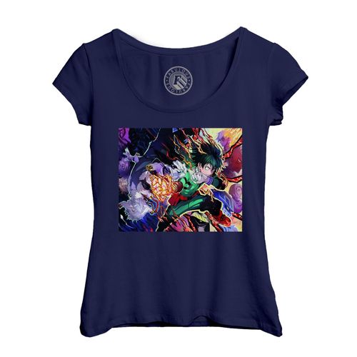 T-Shirt Femme Col Echancré Boku No Hero Academia Manga Anime