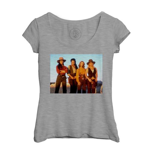 T-Shirt Femme Col Echancré Photo De Film Belles De L'ouest Kaplan 1993