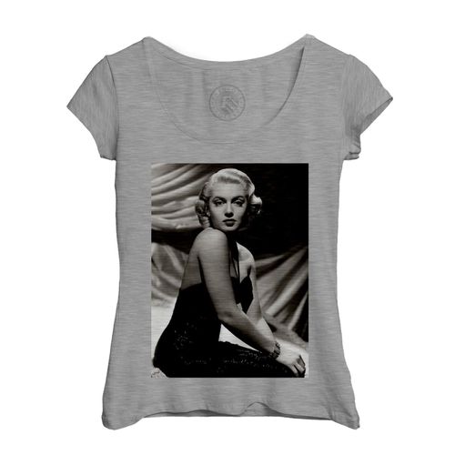 T-Shirt Femme Col Echancré Marlène Dietrich Actrice Photo De Star Célébrité Vieux Cinéma Original 13