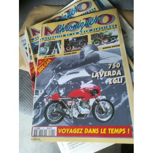 Chroniques Moto 62 De 1994 Laverda Egli 750,Gnome Rhone 350 Super Sport,Zundapp Ks750 3x3,Gitane Testi Champion Super 50