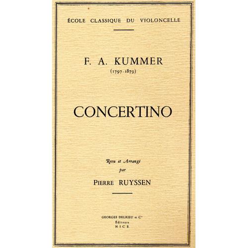 Concertino De Kummer Pour Violoncelle Et Piano