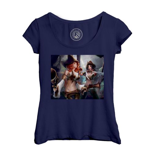 T-Shirt Femme Col Echancré Miss Fortune Katarina League Of Legends Lol