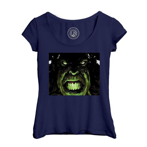 T-Shirt Femme Col Echancré Hulk Enervé Peinture / Bande Dessinee