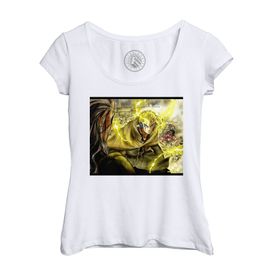 T-Shirt Femme Col Echancré Fairy Tail Laxus Tenrou Island Hades Clash Manga 2