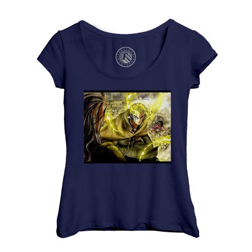 T-Shirt Femme Col Echancré Fairy Tail Laxus Tenrou Island Hades Clash Manga 2