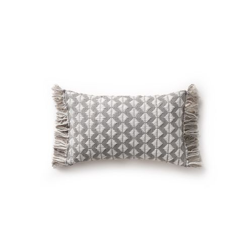 Coussin D'intérieur Et D'extérieur Morty Gris 30x50 Cm - Tapis Poil Court Design Moderne Pour Salon
