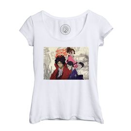 T-Shirt Femme Col Echancré Samourai Champloo Manga Anime Japon