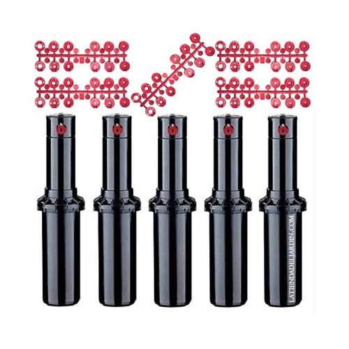 5 x Arroseur turbine Hunter PGP ADJ 3/4'', portée 6,4-15,8 m, angle réglable
