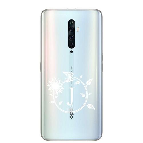 Coque Oppo Reno 2 Avec Votre Prénom 11 Fleur Blanc