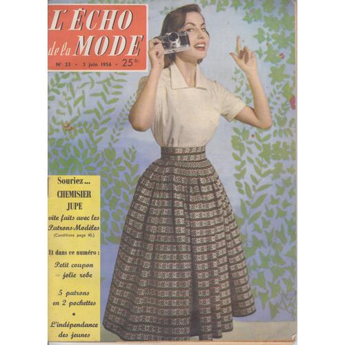 Echo De La Mode (L') N° 23 Du 03/06/1956
