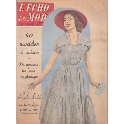 Echo De La Mode (L') N° 29 Du 15/07/1956