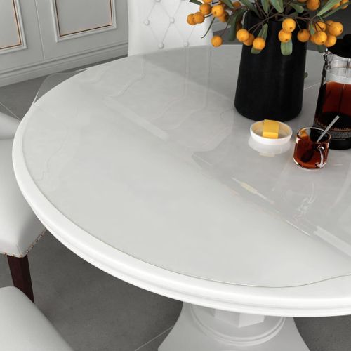 Vidaxl Protecteur De Table Transparent Ø 120 Cm 2 Mm Pvc