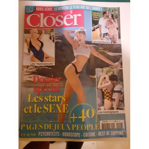 Closer Hors-Série N°47. Février/Mars 2020. Dossier Spécial : Les Stars Et Le Sexe.