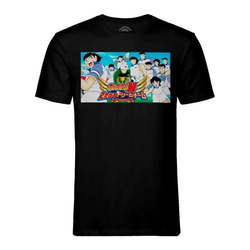 T-Shirt Homme Col Rond Olive Et Tom Captain Tsubasa Manga Cartoon Japon Football