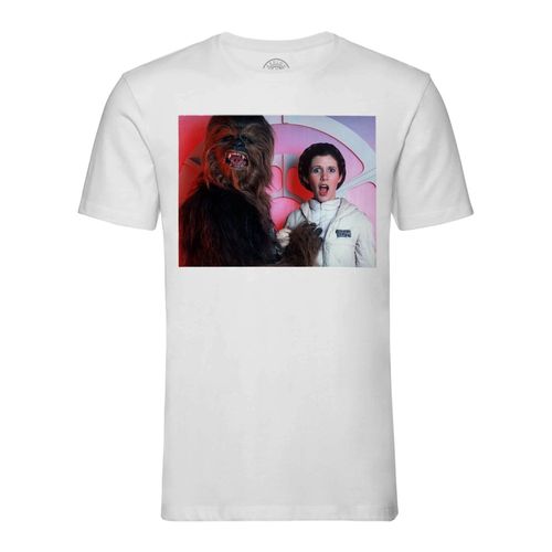 T-Shirt Homme Col Rond Carrie Fisher Dark Vador Le Retour Du Jedi Star Wars