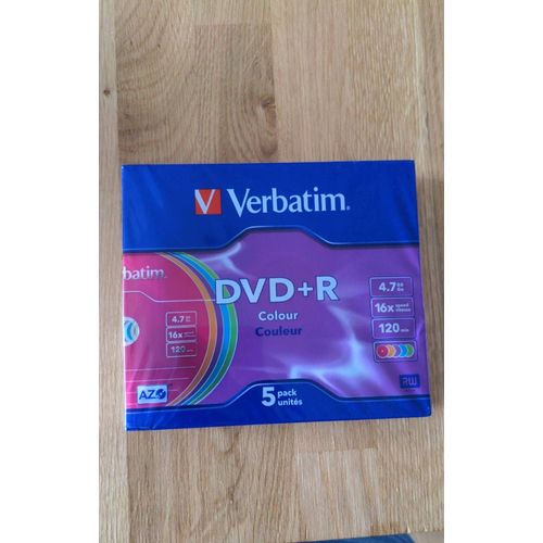 Verbatim DVD+R Colour - pack de 5