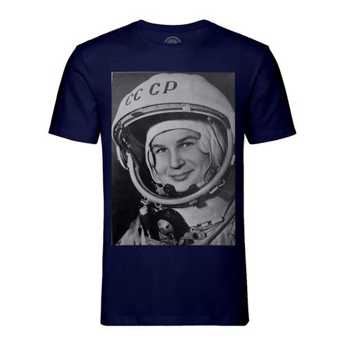T-Shirt Homme Col Rond Valentina Terehkova Premiere Femme Dans L'espace Russe