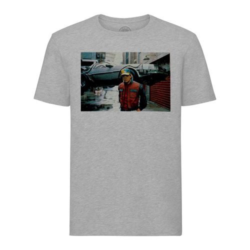 T-Shirt Homme Col Rond Retour Vers Le Futur Michael J. Fox Marty Mccly Cinema