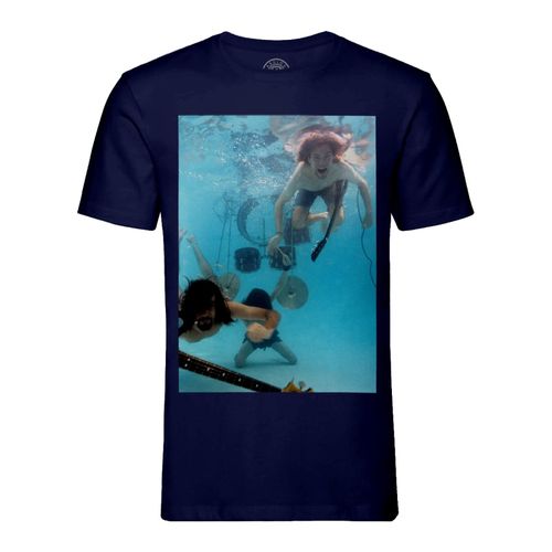 T-Shirt Homme Col Rond Nirvana Kurt Cobain Nevermind Photoshoot Piscine Rock 90's