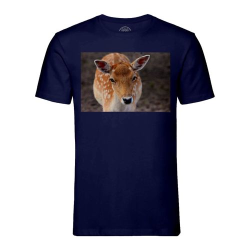 T-Shirt Homme Col Rond Belle Biche Cerf Cervide Photo Nature Vie Sauvage