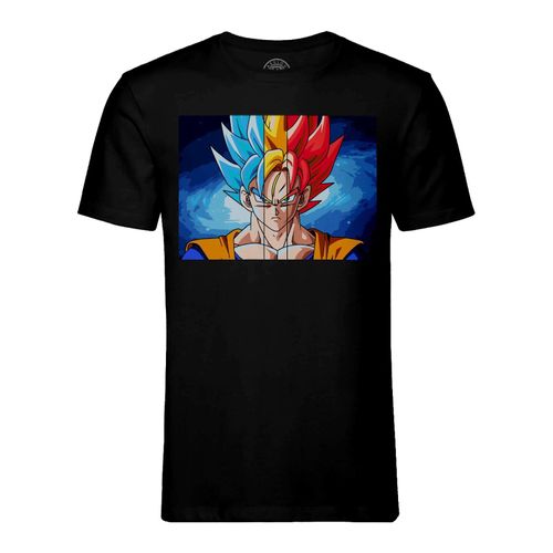 T-Shirt Homme Col Rond Dragon Ball Z Son Goku Portrait Manga