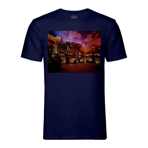 T-Shirt Homme Col Rond Ville Japonaise Traditionnelle Japon Ancien