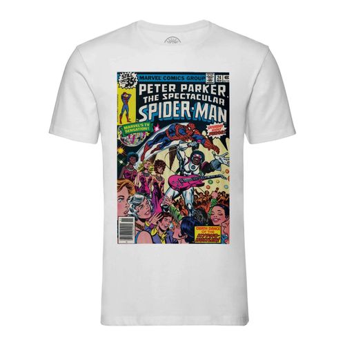 T-Shirt Homme Col Rond The Spectacular Spiderman Bande Dessinee Comics Super Heros