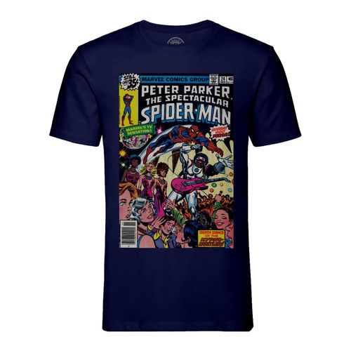 T-Shirt Homme Col Rond The Spectacular Spiderman Bande Dessinee Comics Super Heros