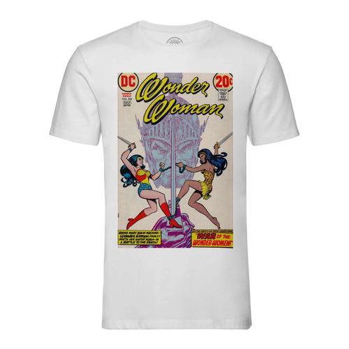 T-Shirt Homme Col Rond Wonder Woman Bande Dessinee Comics Super Heros