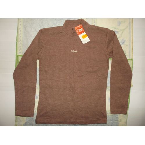 *** Maillot De Corps Marron *** - Pour Enfant - Vintage - « Continent » - Taille 14 Ans (Ancienne Taille)