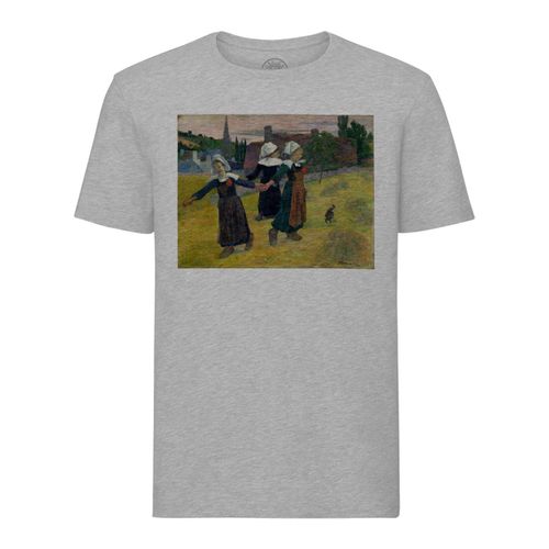 T-Shirt Homme Col Rond Filles Bretonnes Danse Pont Aven Paul Gauguin Peinture Impressionnisme Art