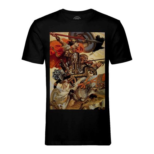 T-Shirt Homme Col Rond Mythologie Celte Leyendecker Peinture Illustration Amerique Usa