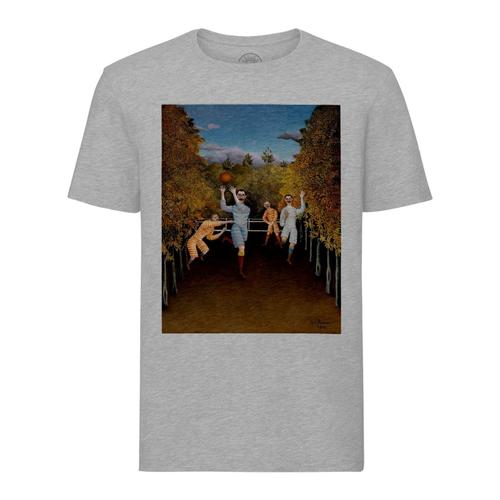 T-Shirt Homme Col Rond Les Footballeurs Henri Rousseau Peinture Art Naif