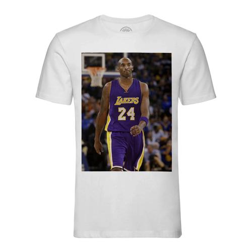 T-Shirt Homme Col Rond Kobe Bryant 24 Superstar Basket Los Angeles