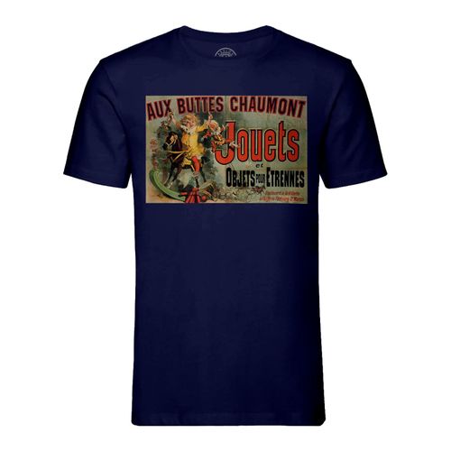 T-Shirt Homme Col Rond Pub Ancienne Jouet Aux Buttes Chaumont Paris Vintage