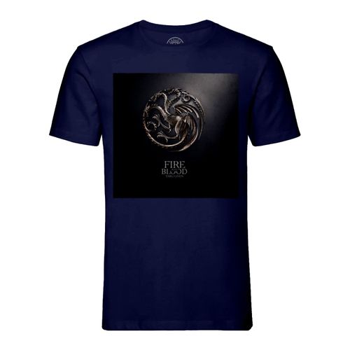 T-Shirt Homme Col Rond Targaryen Fire And Blood Game Of Thrones Serie