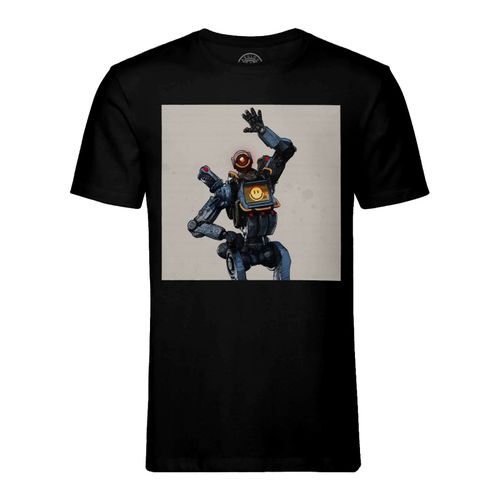 T-Shirt Homme Col Rond Apex Legends Pathfinder Battle Royale Jeux Video Robot