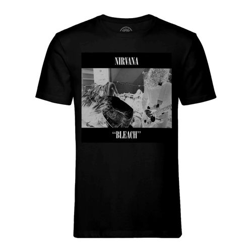 T-Shirt Homme Col Rond Nirvana Kurt Cobain Rock Grunge Album Cover Bleach