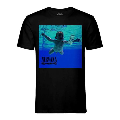 T-Shirt Homme Col Rond Nirvana Kurt Cobain Rock Grunge Album Cover Nevermind