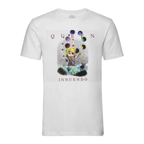 T-Shirt Homme Col Rond Queen Freddie Mercury Innuendo Album Cover Rock 80's