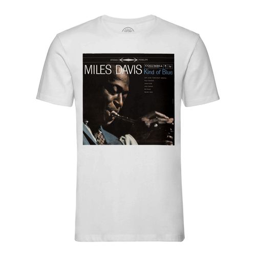 T-Shirt Homme Col Rond Miles Davis Kind Of Blue Album Cover Jazz Trompette