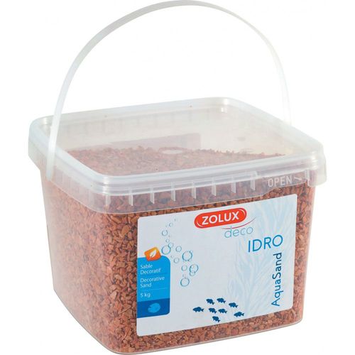 Zolux Gravier D?Coratif. 2-3 Mm .Orange. Ashewa Aquasand . 5 Kg. Pour Aquarium.