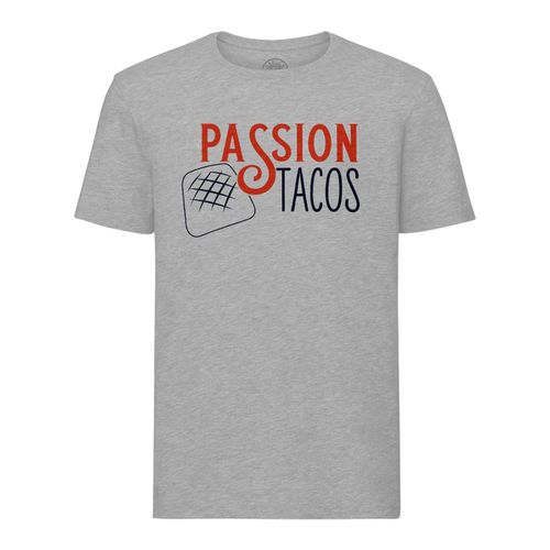 T-Shirt Homme Col Rond Passion Tacos Street Food O'tacos French