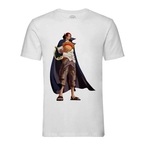 T-Shirt Homme Col Rond Shank Le Roux Empereur Pirates One Piece Anime
