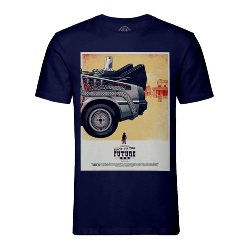 T-Shirt Homme Col Rond Retour Vers Le Futur Troisieme Film Western Cowboy