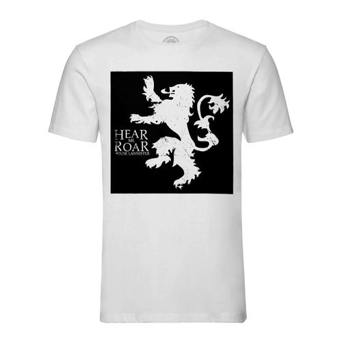 T-Shirt Homme Col Rond Game Of Thrones House Lannister Hear Me Roar Noir