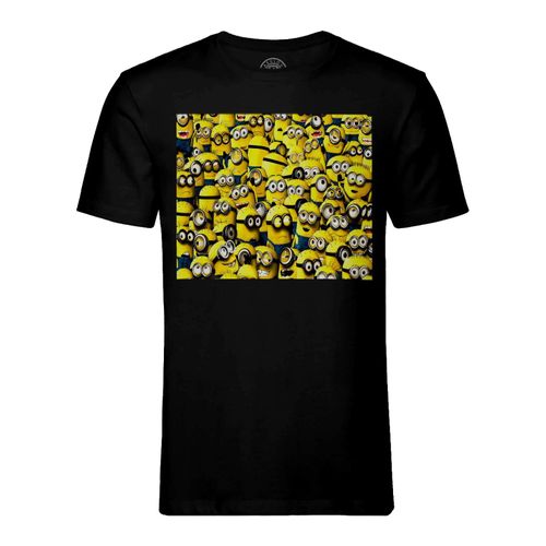 T-Shirt Homme Col Rond Des Minions Partout Film Comedie Dessin Anime