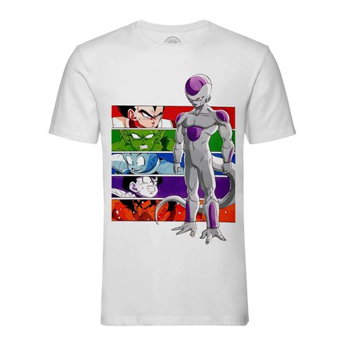 T-Shirt Homme Col Rond Dragon Ball Z Bataille Contre Freezer Namek Goku Goha Vegeta Piccolo