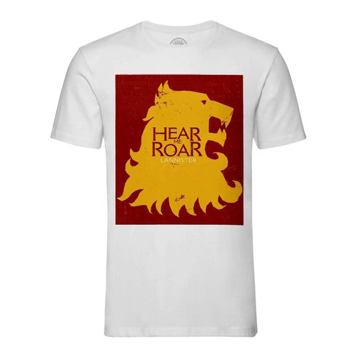 T-Shirt Homme Col Rond Game Of Thrones Lannister Hear Me Roar Lion